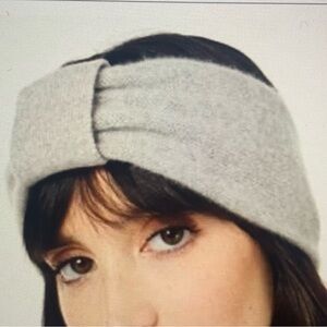 CHARTER CLUB 100% cashmere Gray headband warmer VGUC++ in one size fits most